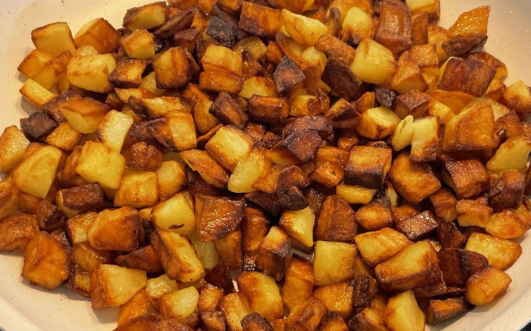 Pomme de terre carré croustillantes