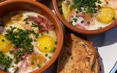 Œufs cocotte au foie gras
